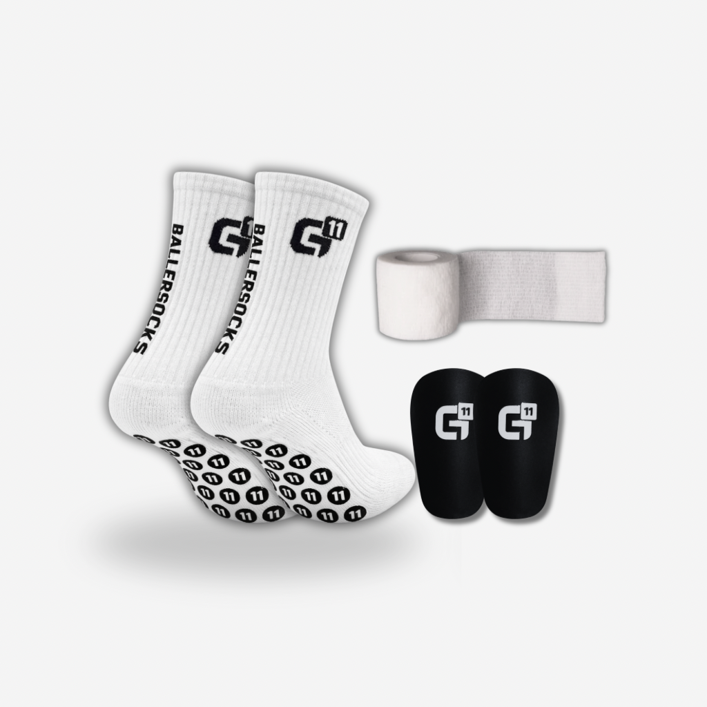 GRIPELEVEN BALLER LOW SOCKS BUNDLE (MINI SHINPADS 9,5x6cm+TAPE)