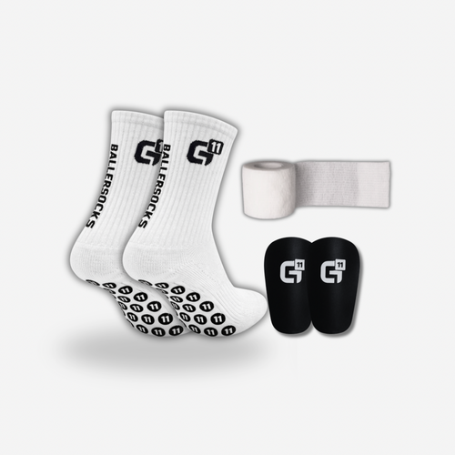 GRIPELEVEN BALLER LOW SOCKS BUNDLE (MINI SHINPADS 9,5x6cm+TAPE)