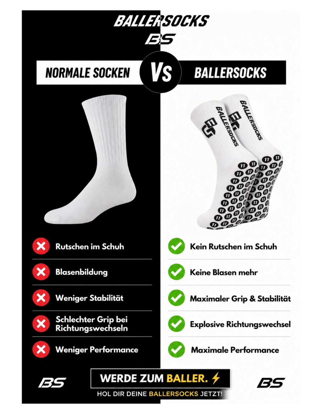 GRIPELEVEN BALLERSOCKS
